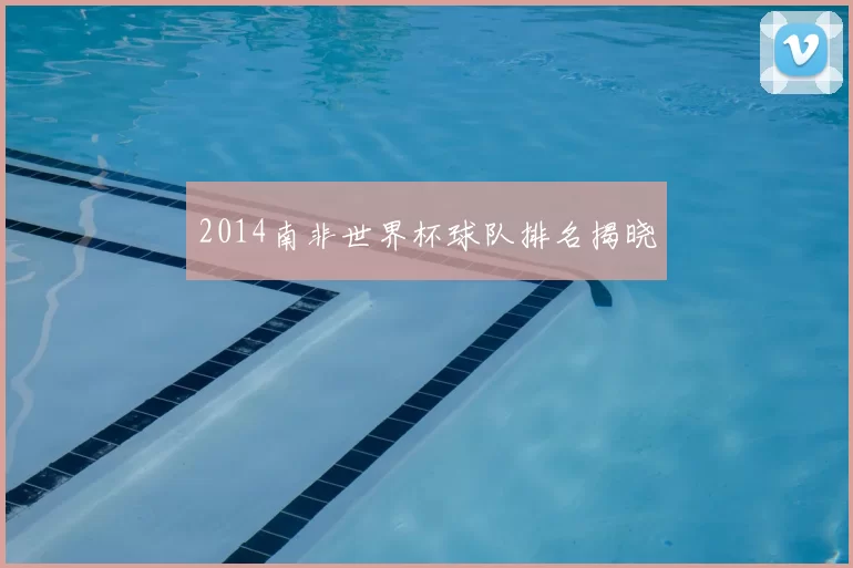 2014南非世界杯球队排名揭晓