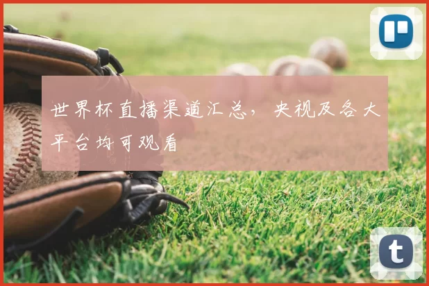 世界杯直播渠道汇总，央视及各大平台均可观看